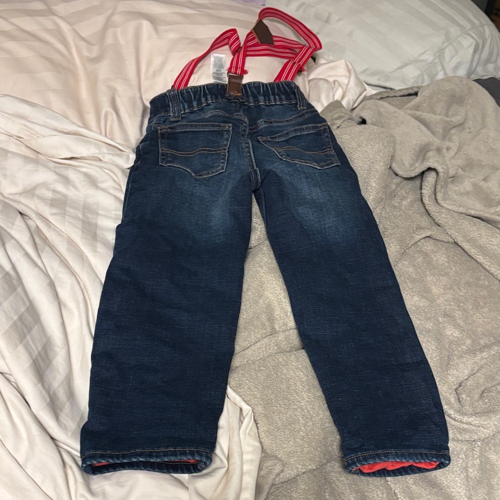OshKosh B’gosh 4T lined Blue Jeans - Picture 4 of 7